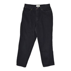 Vintage 90s LL Bean Womens 14 Petite Faded  Natural Fit Denim Jeans Black